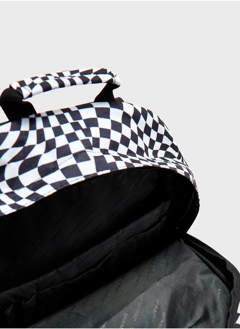 Swirl Printed Backpack