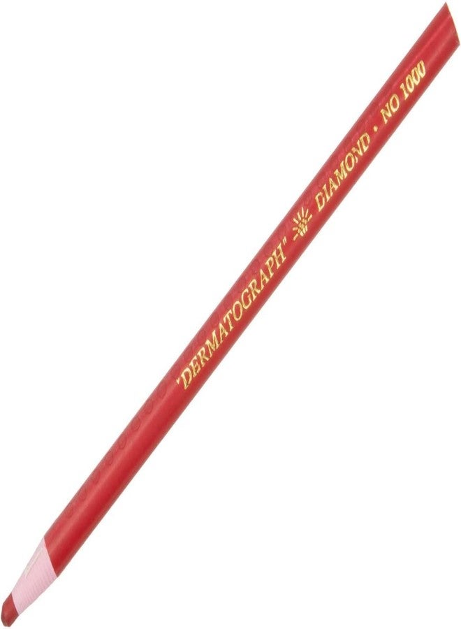 LENITH Korean Glass Markers Grease Pencils Peel-Off Type Grease Pencils China and Porcelin Marker/Wax pencil for Vinyl, Metal, Skin, Paper, window glass, Checking Markers (12 Pencils) Color:Red - Image 3