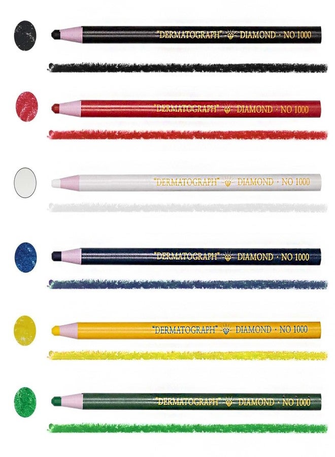 LENITH Korean Glass Markers Grease Pencils Peel-Off Type Grease Pencils China and Porcelin Marker/Wax pencil for Vinyl, Metal, Skin, Paper, window glass, Checking Markers (12 Pencils) Color:Red - Image 5