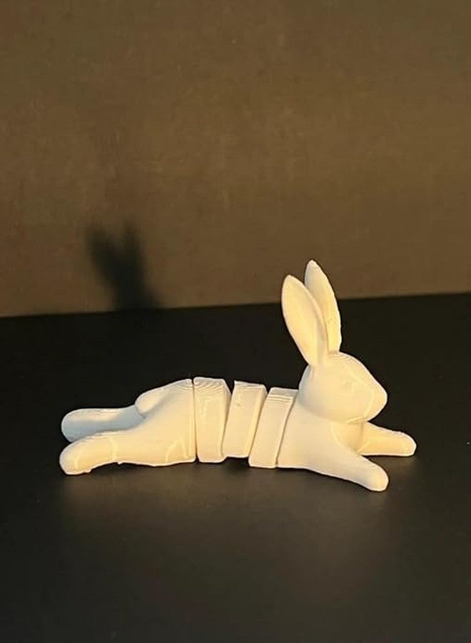 Beoals Flexi Rabbit Toy - Flexible Bunny Animal for Kids | Stretchable Stress Relief Toy | Cute Animal Figure for Fun & Sensory Play,(Pack of 2) - Image 1
