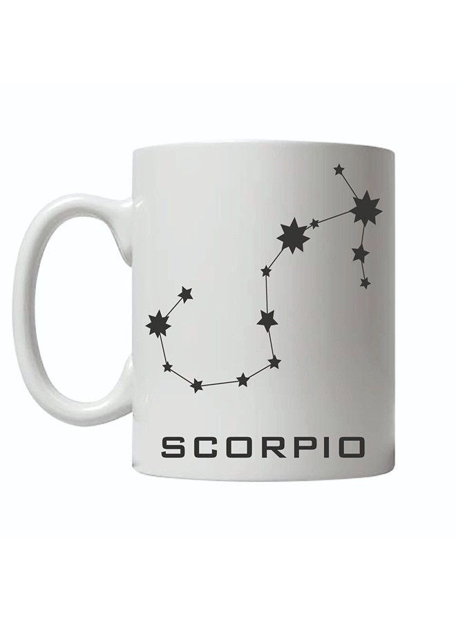 Giftmate Scorpio Zodiac Sign Printed Ceramic Tea and Coffee Mug 320ml - Image 2