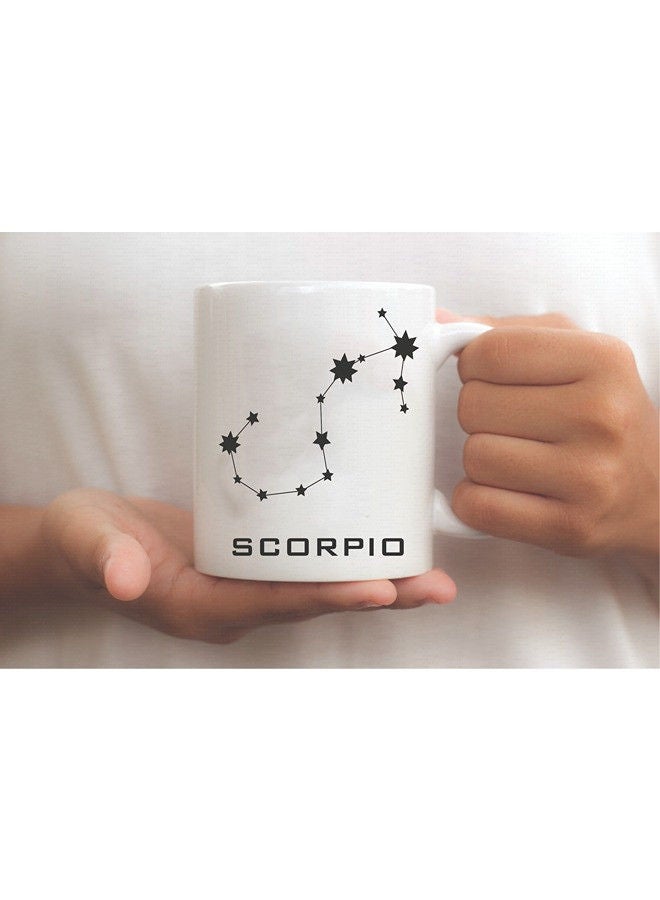 Giftmate Scorpio Zodiac Sign Printed Ceramic Tea and Coffee Mug 320ml - Image 3