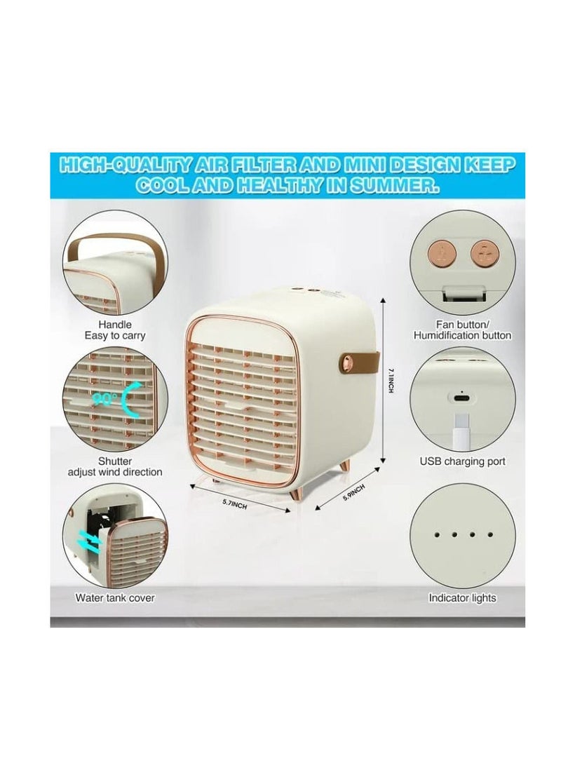 Air Cooler Fan Cooling Air Conditioner Misting Fan Silent Humidifier Personal Air Cooler FOR HOME, office, Personal Space. - Image 5