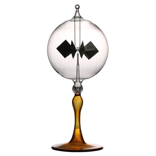 DORAMI Large Solar Power Crookes Radiometer Gift Home Desk Decoration Orange - Image 1