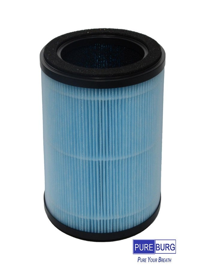 PUREBURG فلتر بديل من بيوربيرغ متوافق مع أجهزة تنقية الهواء هومفانا H201 وتيك بين JH50G-M، عبوة من قطعتين، فلتر H13 HEPA مع كربون نشط، فلتر ثنائي في واحد، ثلاث مراحل لتنقية الهواء من الغبار والمركبات العضوية المتطايرة. - Image 4