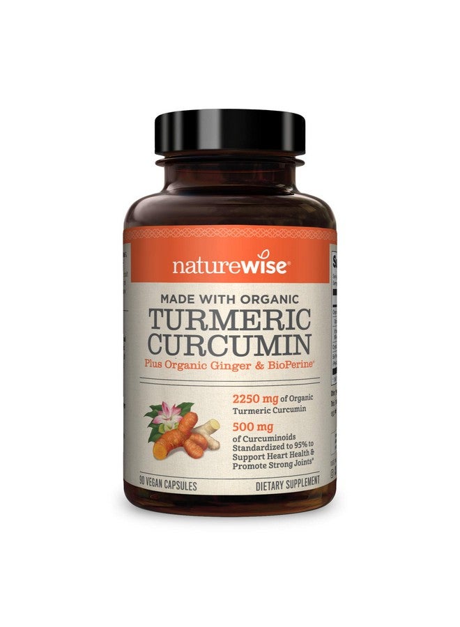 NatureWise Curcumin Turmeric 2250Mg ; 95% Curcuminoids & Bioperine Black Pepper Extract ; Advanced Absorption For Cardiovascular Health Joint Support ; Gluten Free Nongmo [1 Month Supply 90 Count] - Image 1