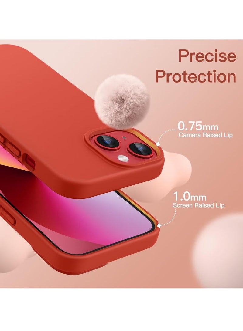 DUSALA iPhone 13 Mini Case, Liquid Silicone Phone Case for iPhone 13 Mini 5.4 Inch, Colorful Silky-Soft Protective Cover (Red) - Image 3