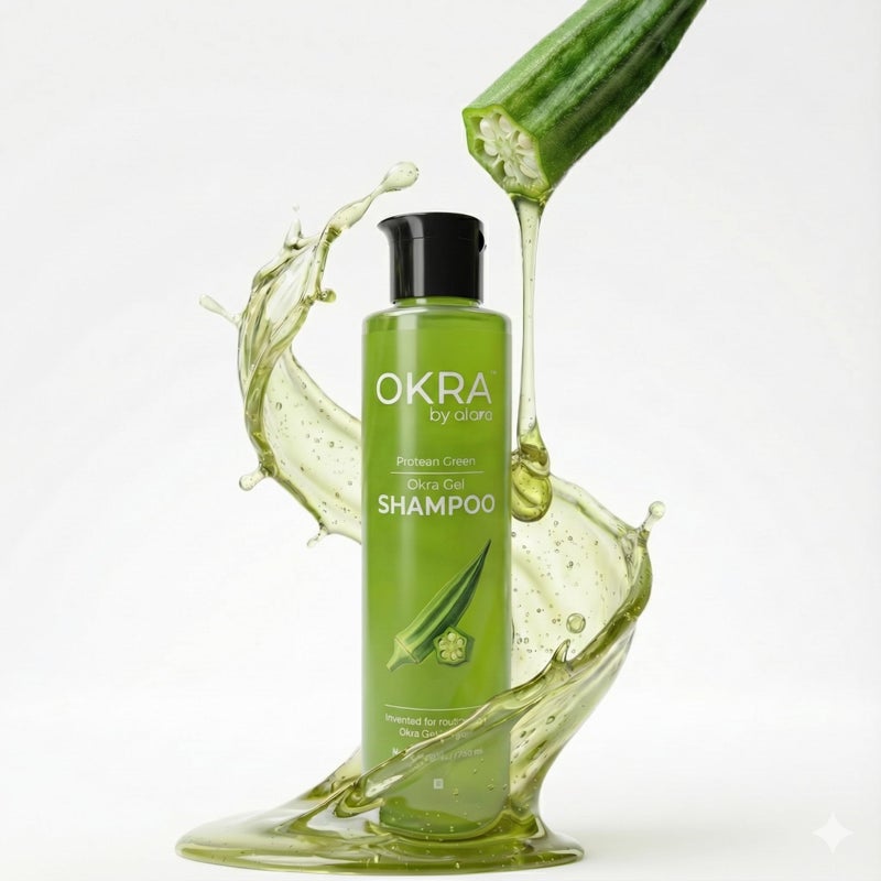 Alara Bhindi Okra Shampoo | Natural Keratin for Smooth, Strong & Healthy Hair | Repair & Hydrate | Paraben-Free & Non-Toxic Formula | 200 ml - Image 3