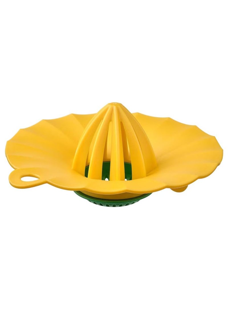 Bright yellow/bright green lemon squeezer 15 cm  - Image 1