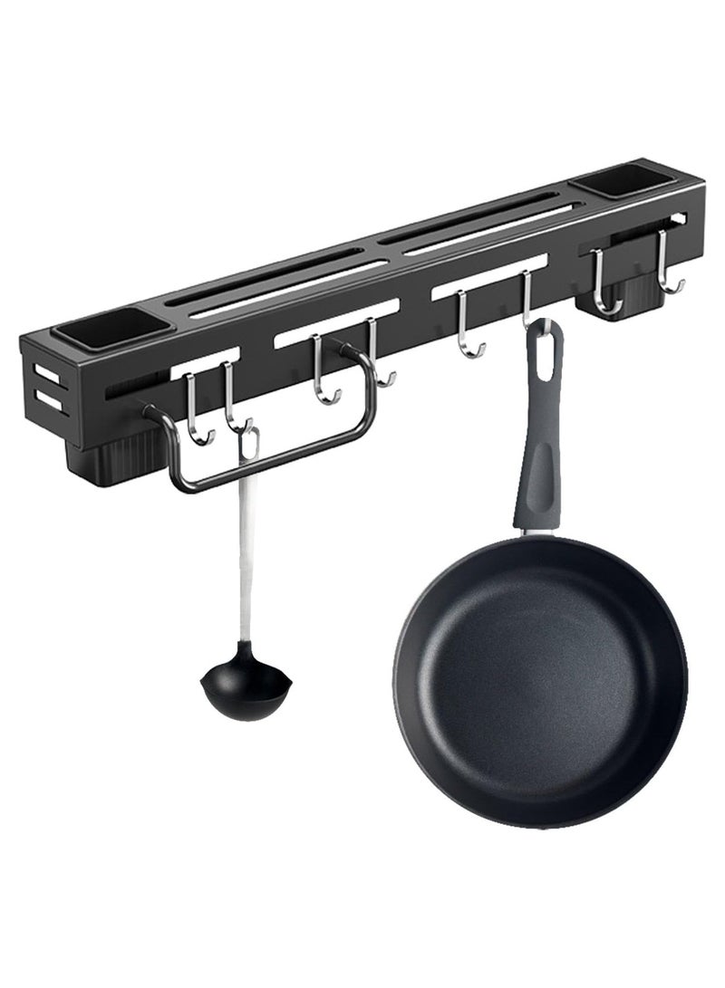 DubaiGallery Kitchen Storage Rack Wall-Mounted Multifunctional Storage Knife Rack Detachable Stainless Steel With Multiple Brackets And Hooks  - Image 4