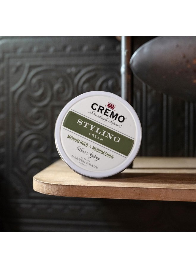 cremo Cremo Premium Barber Grade Hair Styling Cream, Medium Hold, Medium Shine, 4 Oz  - Image 4