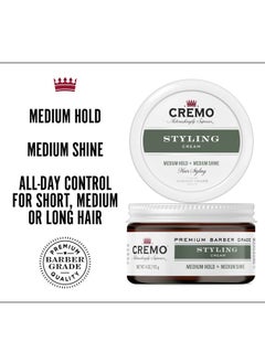 cremo Cremo Premium Barber Grade Hair Styling Cream, Medium Hold, Medium Shine, 4 Oz  - Image 2