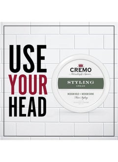 cremo Cremo Premium Barber Grade Hair Styling Cream, Medium Hold, Medium Shine, 4 Oz  - Image 3