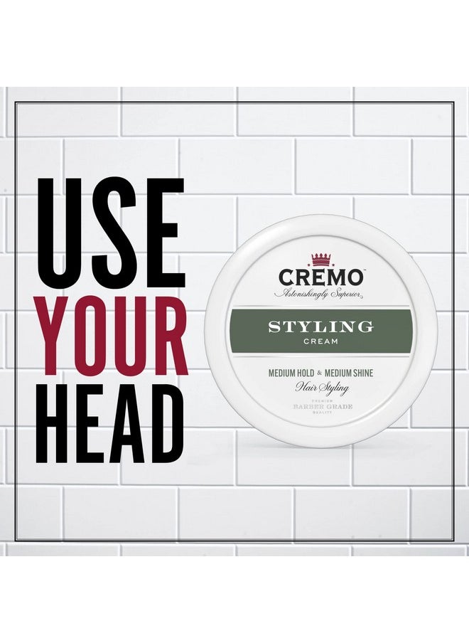 cremo Cremo Premium Barber Grade Hair Styling Cream, Medium Hold, Medium Shine, 4 Oz  - Image 3