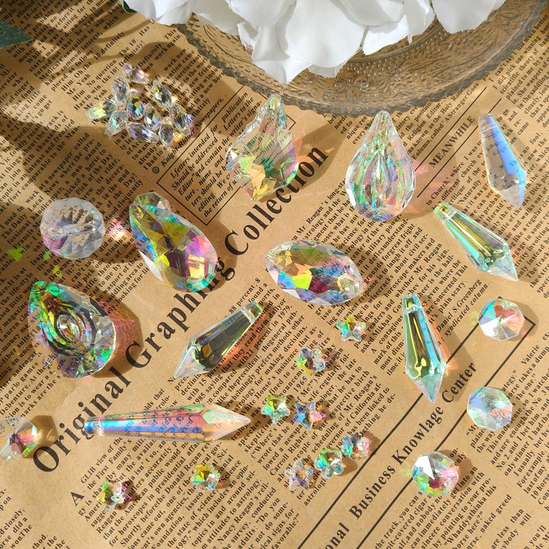 Worgree DIY Suncatcher Kit 460pcs Sun Catchers Making Supplies Art and Crafts for Adults Hanging Prism Sun Catcher with Crystals Ball Indoor Window Home Wedding Garden Festival Decor Gifts - Image 3