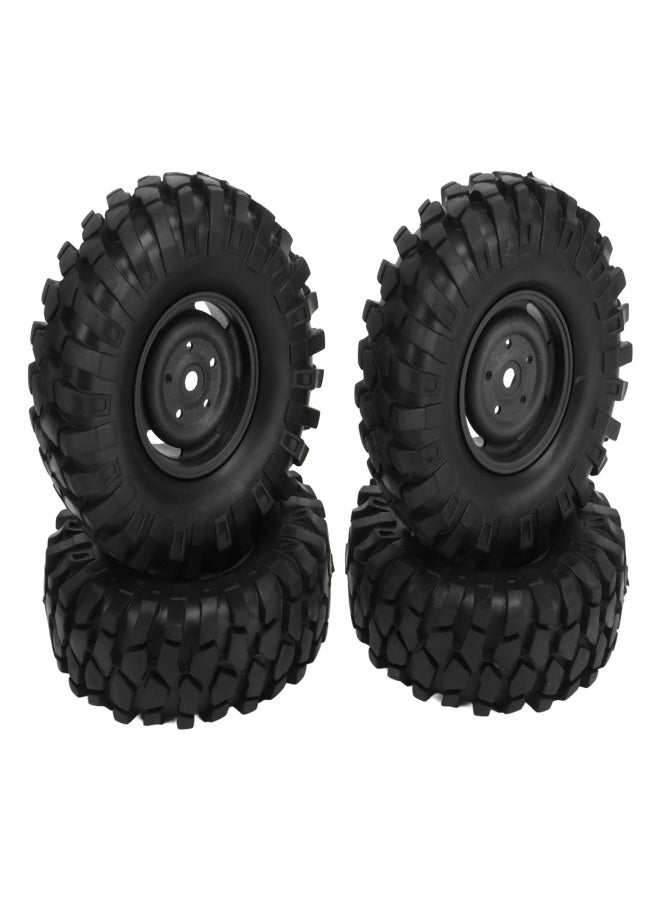 4PCS RC Off Road Vehicle Tires 1.9 Inch Universal Rubber RC Wheels and Tires for RC Off Road Vehicle Climbing Car Black - Image 5