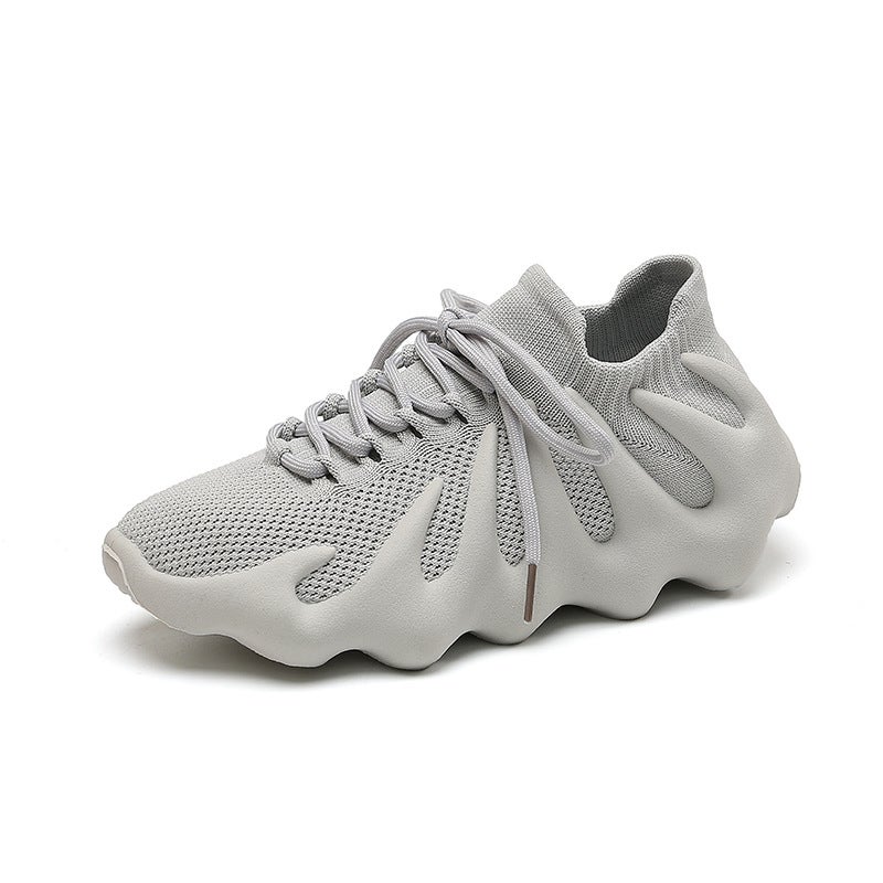 2024 Volcano Shoes Knit Couples Running Sneakers Grey 