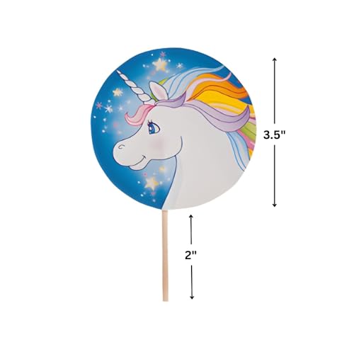 Fun Express Unicorn Paper Picks 25pc for Birthday Party Supplies - Image 5