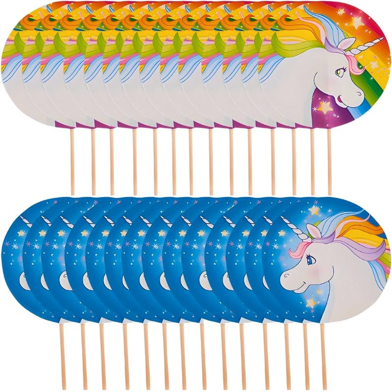 Fun Express Unicorn Paper Picks 25pc for Birthday Party Supplies - Image 3