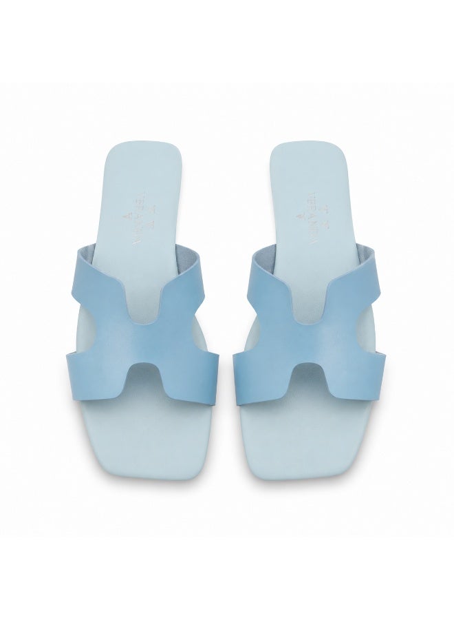 Vbranda Classic Flat Slipper with Modern Open Design SF-66-BABY BLUE - Image 3