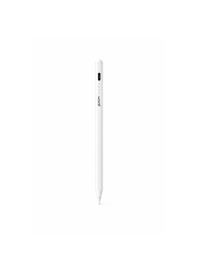SADN Stylus Pen for iPad Pencil 2nd Generation with Tilt Sensitivity & Compatible with iPad Pro Gen, iPad Air 4th/5th Gen, iPad Mini 6th – Active Pen White - Image 1