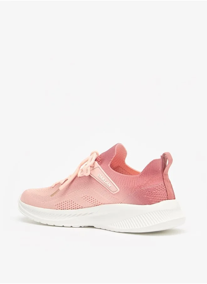 شو اكسبرس Women Ombre Slip-On Sports Shoes with Lace Detail