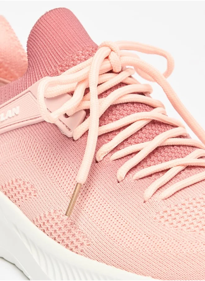 شو اكسبرس Women Ombre Slip-On Sports Shoes with Lace Detail