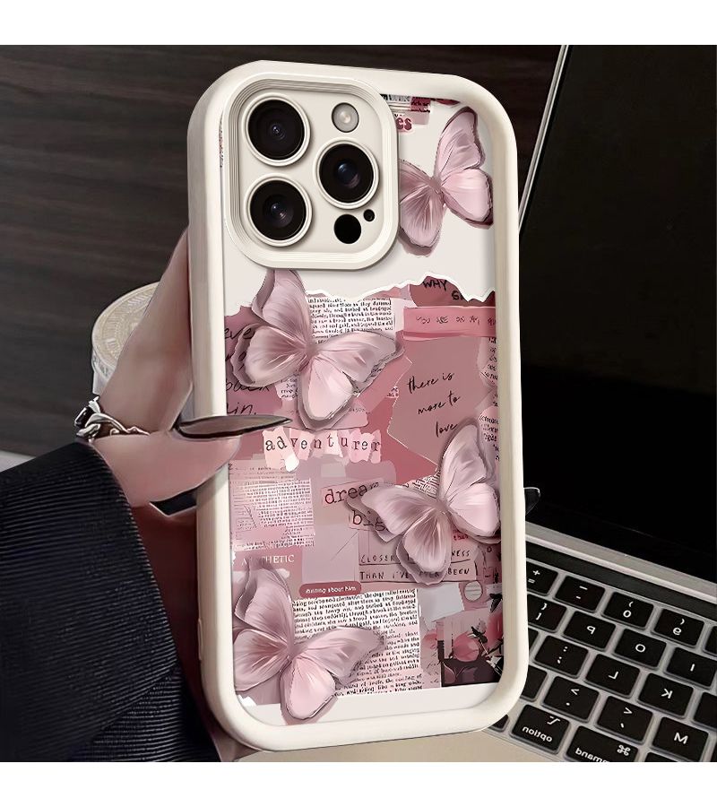 جراب هاتف لـ Magic 7 أسود متوافق مع Honor X9A X8A X7 Smart 40 Series Plus Pro Lite تصميم قصاصات على غرار مجلة INS أنيق كلاسيكي منسق - Image 4