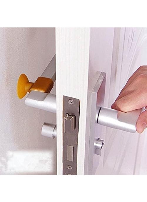 Grab it GRAB IT Mini AntiCollision Silicone Door Stopper Door Handle Crash Pad Bumper Guard Rubber Stopper Wall Mute Crash Pad Silencer 5 X 2 CM Multi Pack of 5  - Image 4