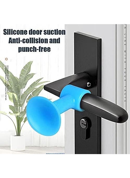 Grab it GRAB IT Mini AntiCollision Silicone Door Stopper Door Handle Crash Pad Bumper Guard Rubber Stopper Wall Mute Crash Pad Silencer 5 X 2 CM Multi Pack of 5  - Image 2