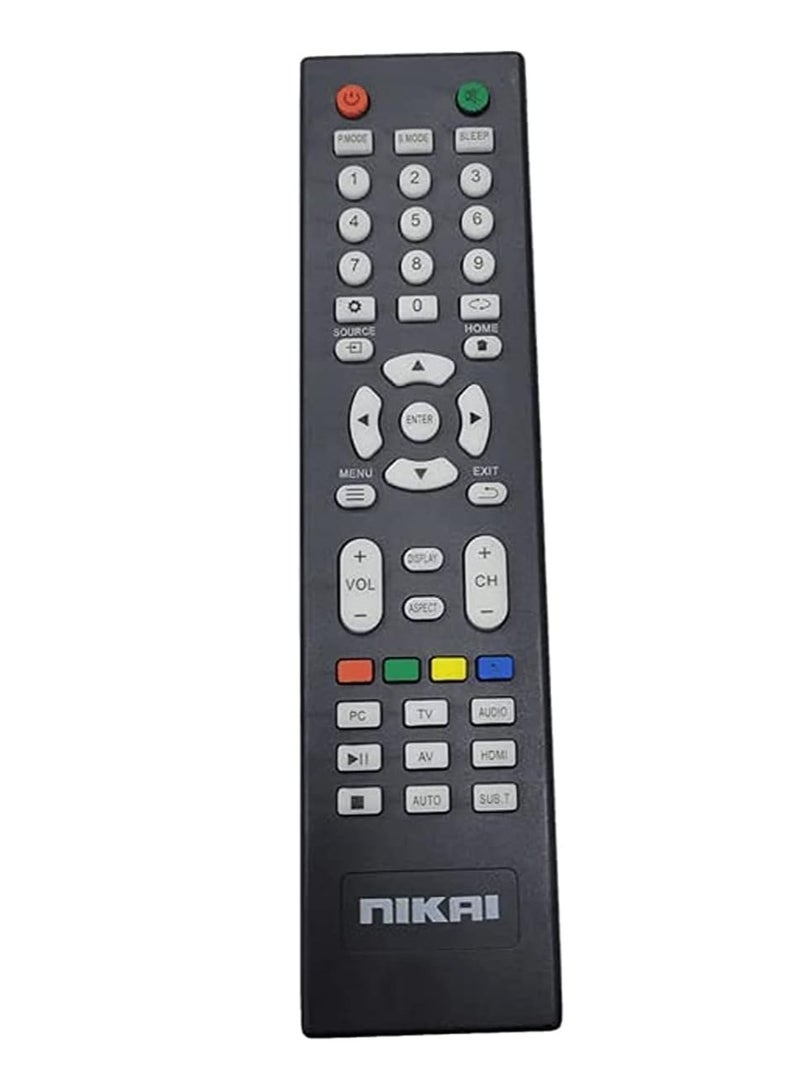 New Replacement Remote Control, Remote Control Fit, Universal Remote Control Compatible with NIKAI TV (TYPE 1) - Image 1