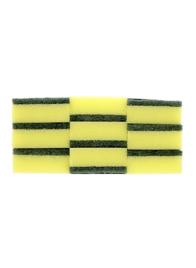Vileda - 9-Piece Tip Top Sponge Set Yellow and Green 9.4 x 9.6 x 21.2 cm V093 - Image 1