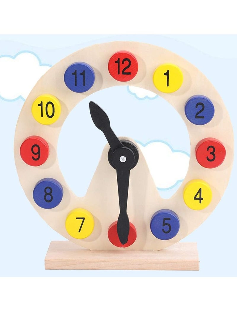 لعبة ساعة خشب دائرية - لعبة تعليمية للأطفال - من الصفوة - Image 3