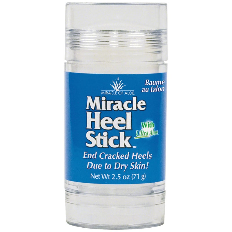 Miracle of Aloe بلسم كعب القدمين الجاف والمتشقق - عصا المعجزة لإصلاح الكعب المتشقق - عصا بلسم الكعب لعلاج الكعب المتشقق - مصنوعة من الألوة فيرا النقية، زيت شجرة الشاي، زبدة الشيا وزبدة الكاكاو | 2.5 أونصة - Image 2