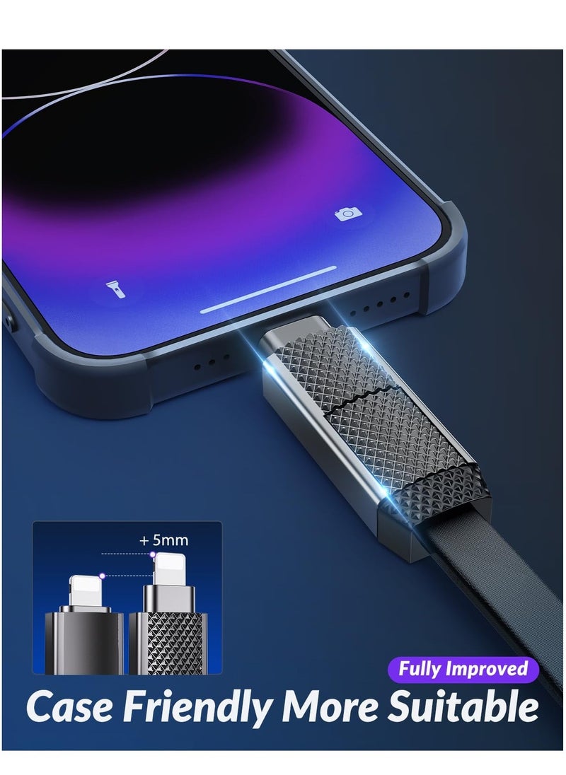 Excefore - 4 in 1 Charging Cable, USB A to USB C to Lightning Cable 4ft, 60W Fast Charging & Data Transfer, Travel Charger for Multiple Devices, All in One Multi Charger Cord for iPhone 15 Pro Max iPad - Image 1