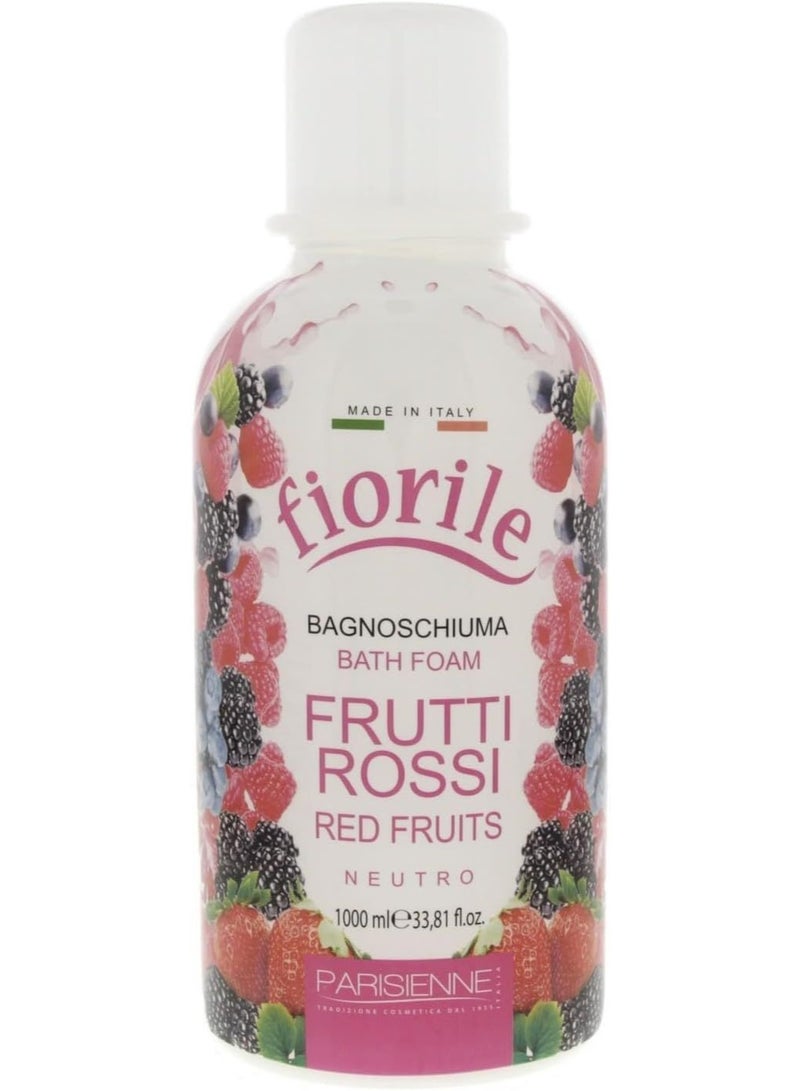 Parisienne Fiorile Red Fruits Bath Foam Ph Neutral 1000 ML - Image 1