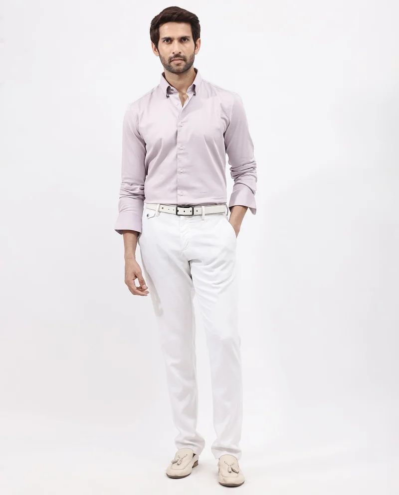 Rare Rabbit Men's Satin Stretch Shirt