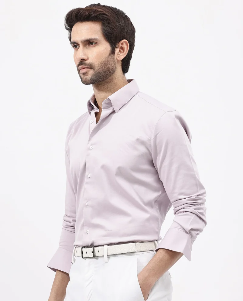 Rare Rabbit Men's Satin Stretch Shirt