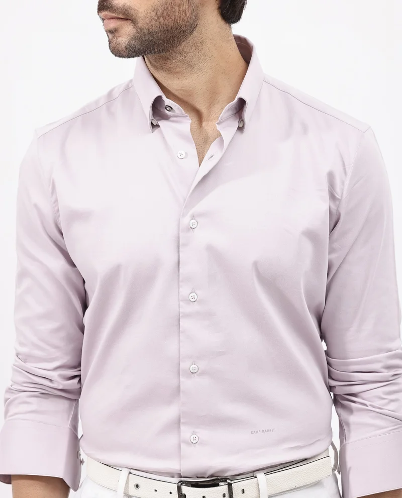 Rare Rabbit Men's Satin Stretch Shirt