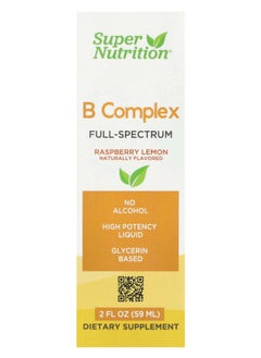 Super Nutrition B Complex Full Spectrum Raspberry Lemon 2 fl oz (59 ml) 
