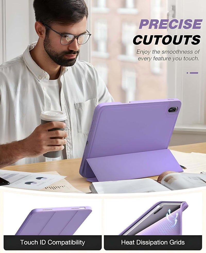 ProElite Cover for Xiaomi Redmi Pad 2 11 inch Case, Soft Flexible Flip Case Cover for Xiaomi Redmi Pad 2 11 inch with Pen Holder, Support Auto Sleep Wake, [Recoil Series] - Lavender - Image 5