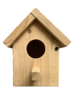 Generic Natural Wooden Birdhouse – Hanging Nesting Box for Small Birds, Easy to Install & Clean  - Image 4