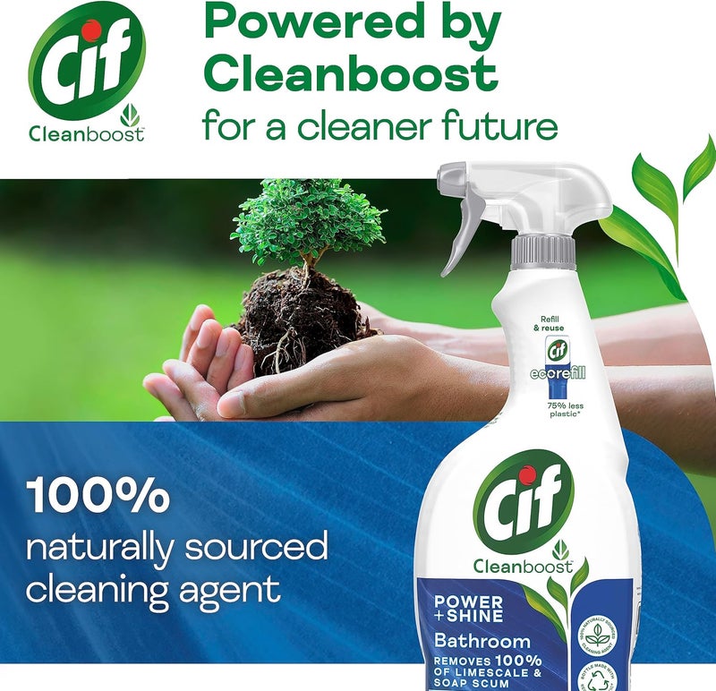 CIF Bathroom Cleaner Spray, 700ml, White, (Pack of 1) (Packaging may vary) - Image 3