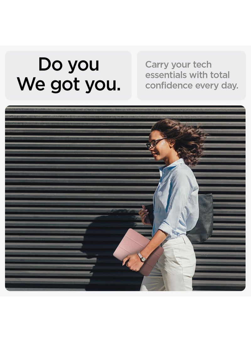 Spigen جراب Urban Fit iPad AIR مقاس 13 بوصة M2 (2024) مع حامل قلم رصاص - ذهبي وردي - Image 3
