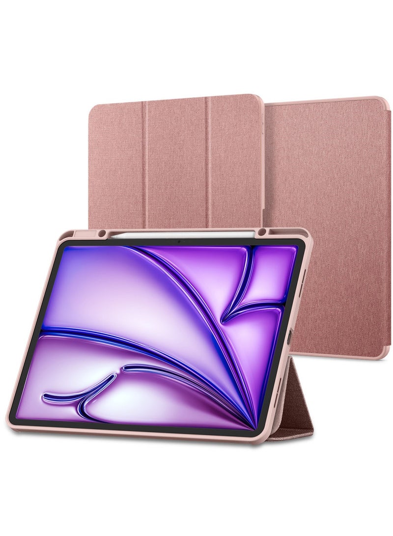 Spigen جراب Urban Fit iPad AIR مقاس 13 بوصة M2 (2024) مع حامل قلم رصاص - ذهبي وردي - Image 1