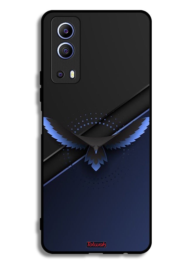 Tolwak Vivo Y72 5G Protective Case Cover Eagle Digital Abstract Art - Image 2