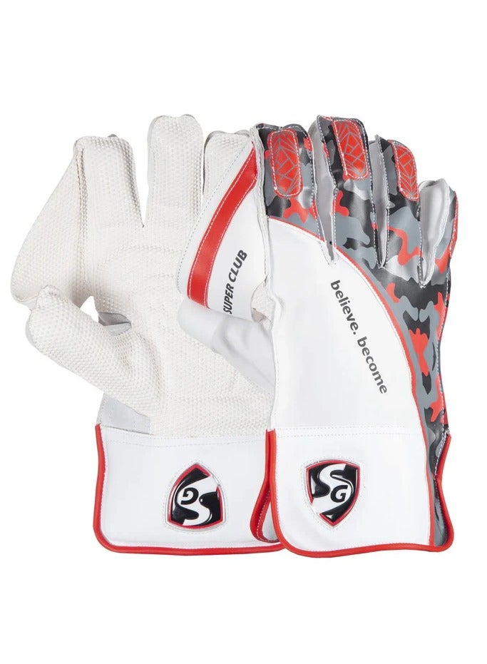 SG Super Club Wicket Keeping Gloves (Multi-Color) W.K. Gloves - Image 3