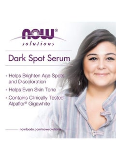 now Solutions, Dark Spot Serum, with ALPAFLOR® GIGAWHITE to Help Brighten Age Spots and Discoloration, 1-Ounce  - Image 4