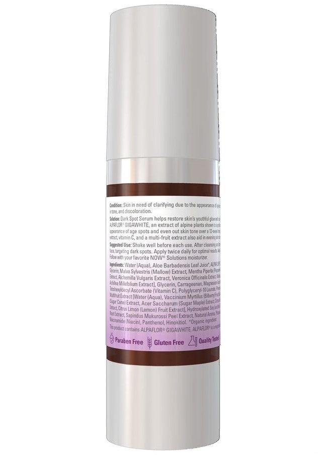 Solutions, Dark Spot Serum, with ALPAFLOR® GIGAWHITE to Help Brighten Age Spots and Discoloration, 1-Ounce
