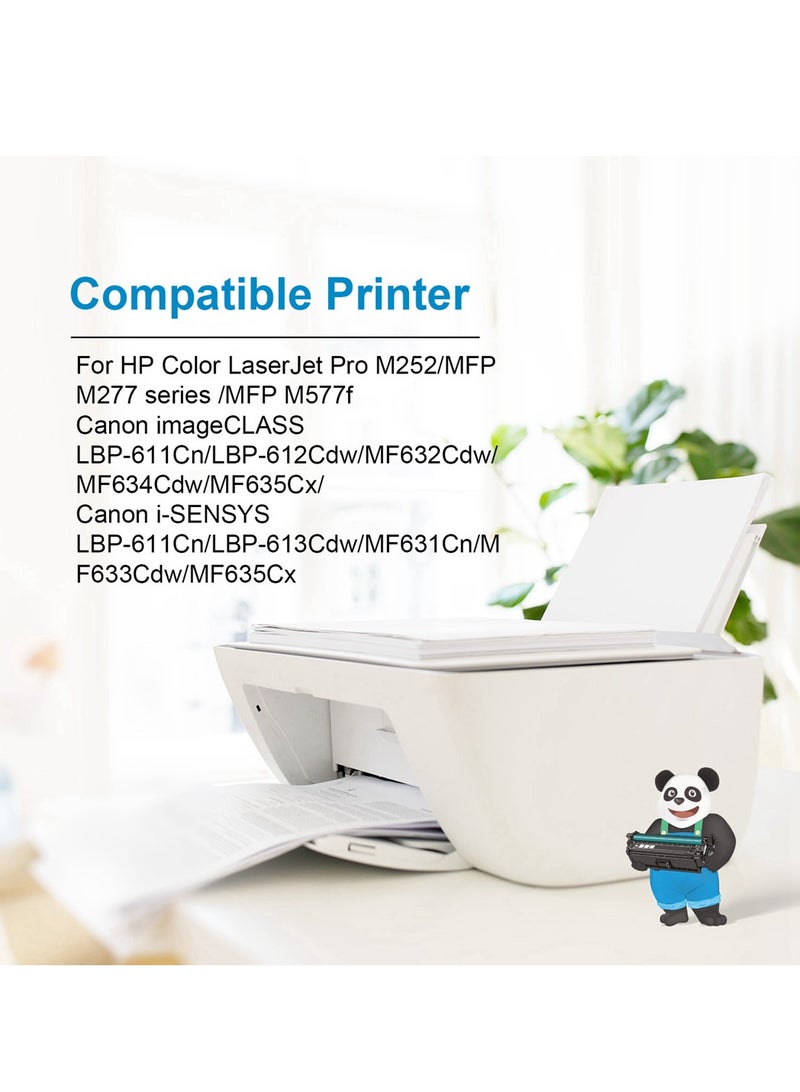 ASTA 201A CF401A Toner Cartridge Universal CRG 045 C Compatible For HP Canon LaserJet Pro M252 MFP M277 M277DW MF632Cdw MF635Cx MF633Cdw Printer Cyan CF F 401 201 A CRG-045 Laser Jet Color Replacement - Image 4